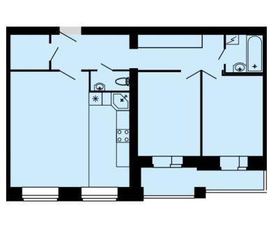 планировка квартиры 70 м2